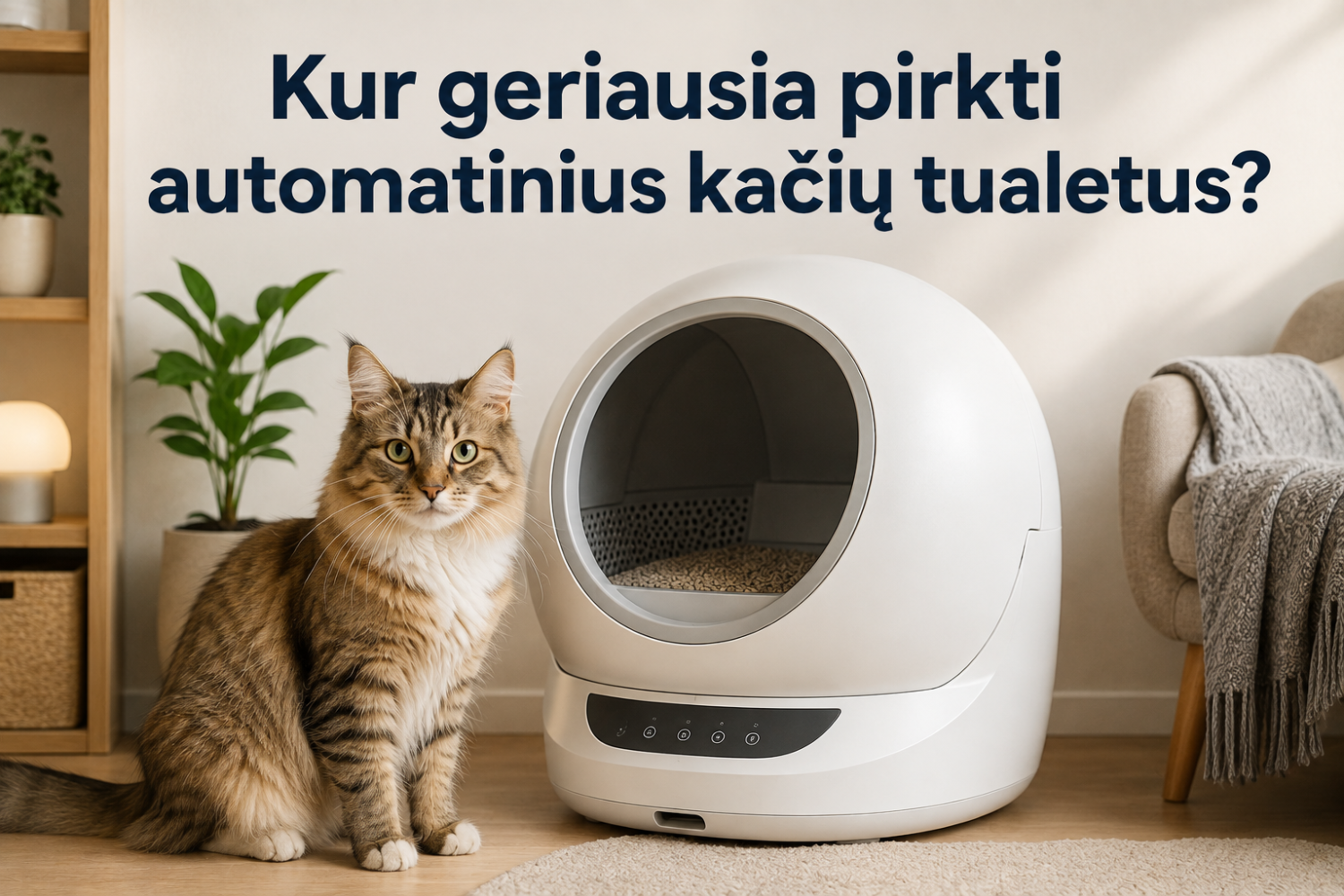 Kur geriausia pirkti automatinius kačių tualetus